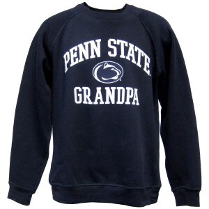 navy crew neck sweatshirt with Penn State Grandpa and Athletic Logoirt